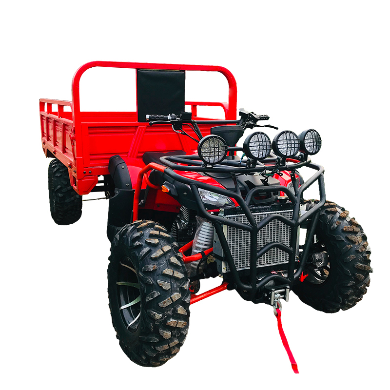 ATV multipropósito de tracción en las cuatro ruedas con caja de volcado