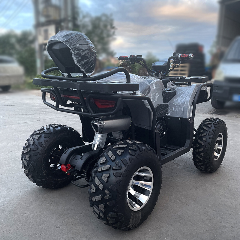 ATV de la playa de tracción en las cuatro ruedas todo terreno