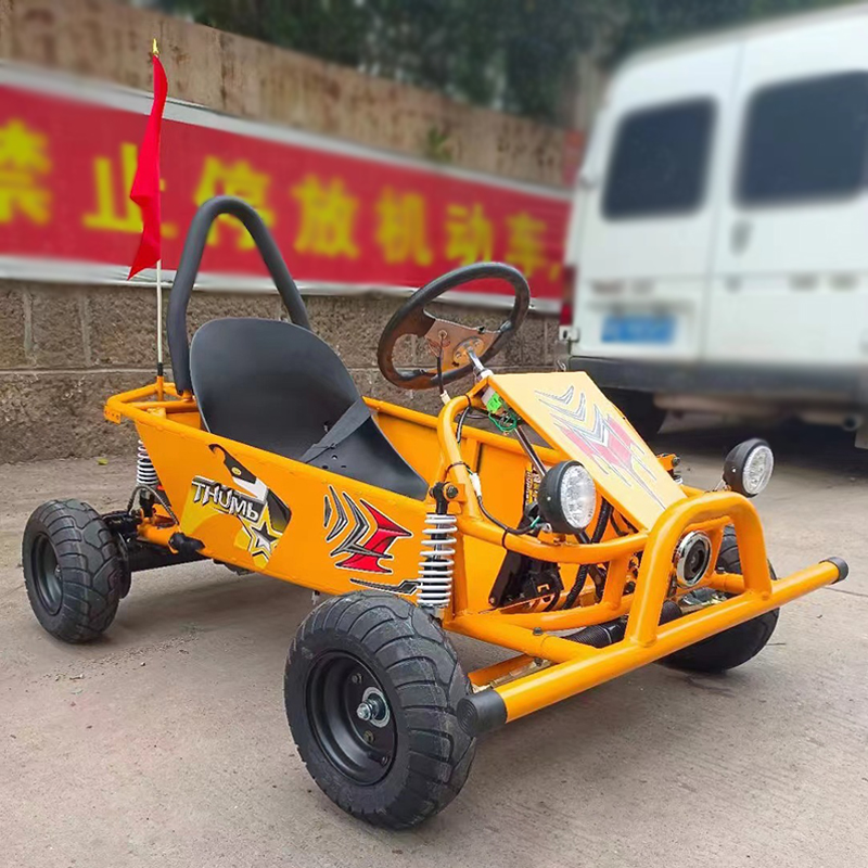 Asiento individual infantil pequeño go-kart todo terreno con luz