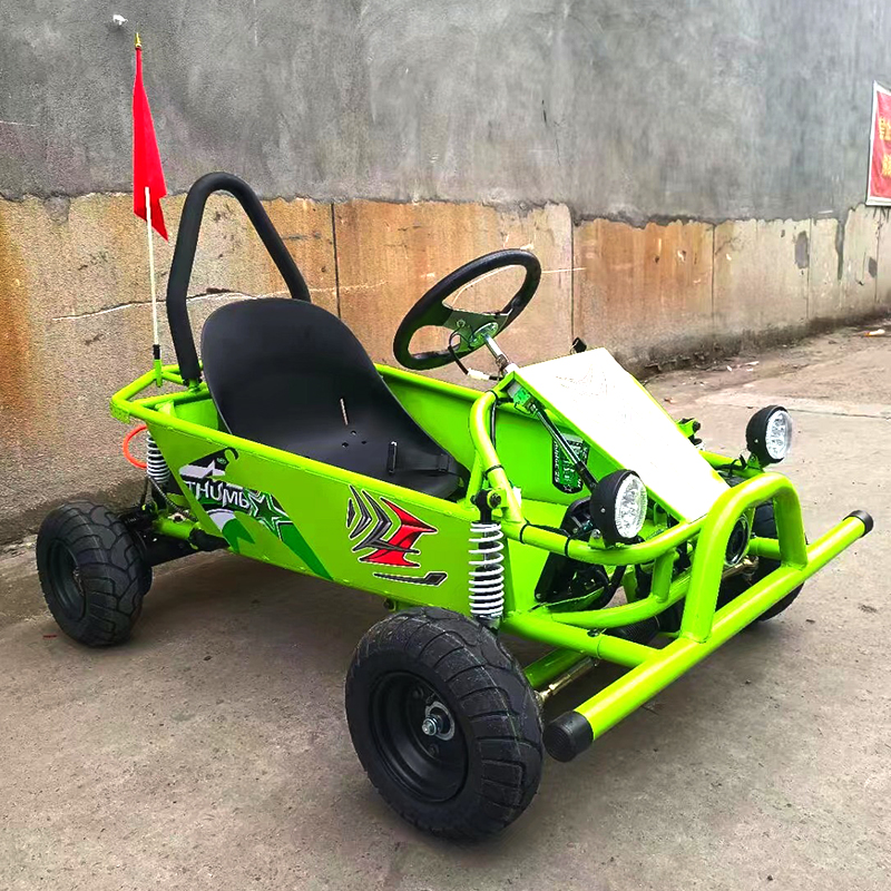 Asiento individual infantil pequeño go-kart todo terreno con luz