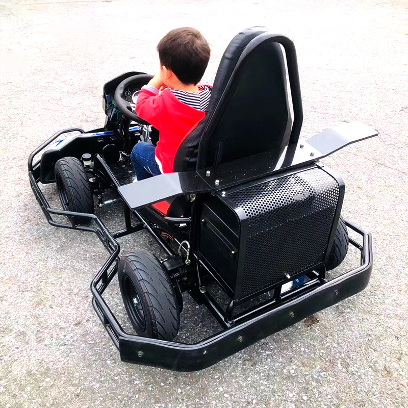 Mini asiento individual go-kart con parachoques delantero y trasero