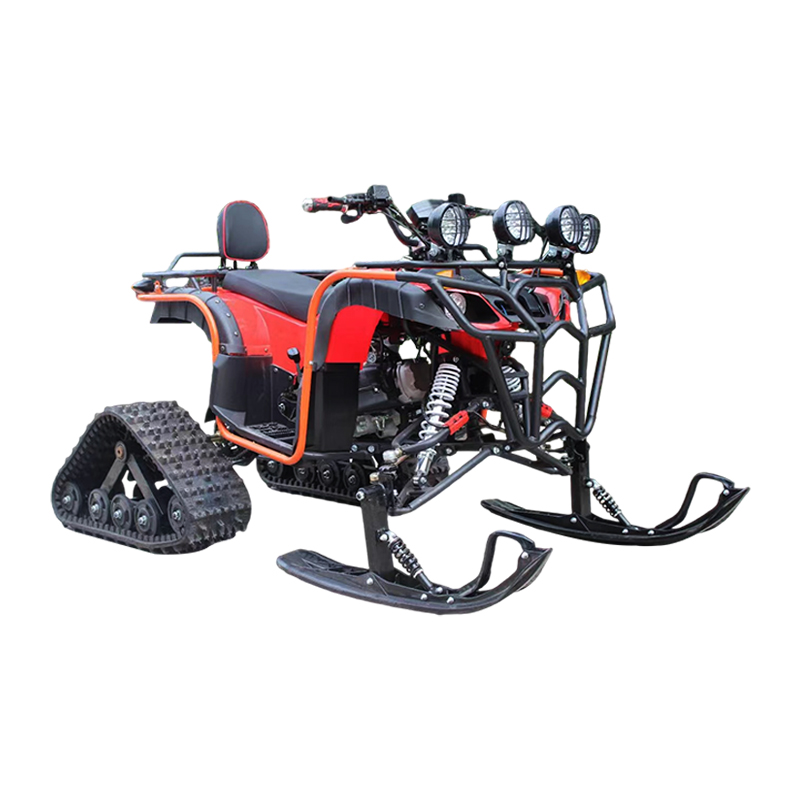 Castreador que absorbe el choque de cuatro ruedas con luces de nieve