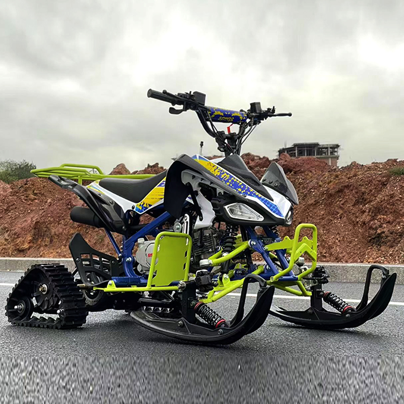 Seguimiento de la moto de nieve de trineo de quad de quads Off-road
