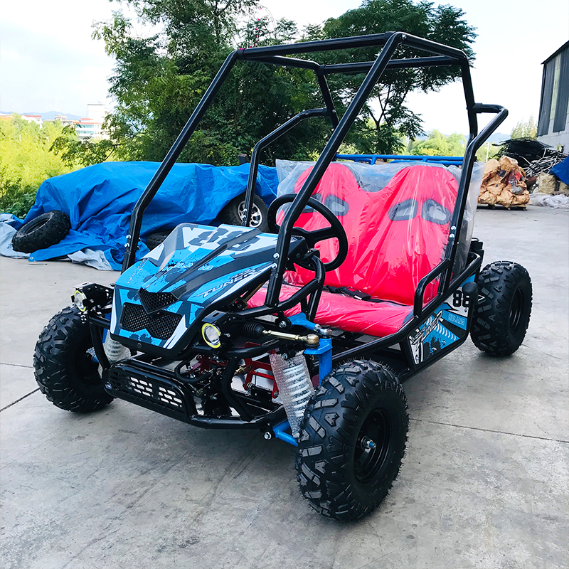 Padre de dos plazas-hijo-kart con techo